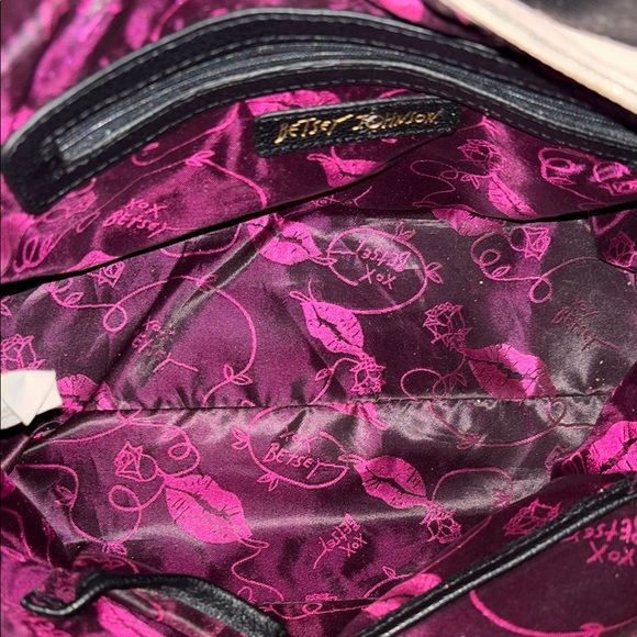 Betsey Johnson Black and Pink Tote with Star Charms - Picture 9 of 15